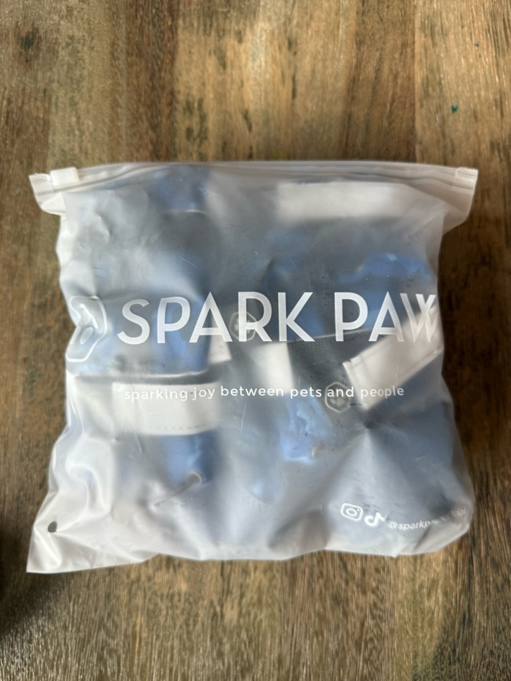 Spark Paws Dog Rainboots, Waterproof Dog Shoes - Blue Camo - Picture 8 of 10